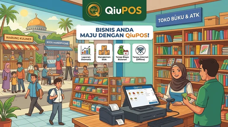 Aplikasi Kasir QiuPOS di Kota Denpasar
